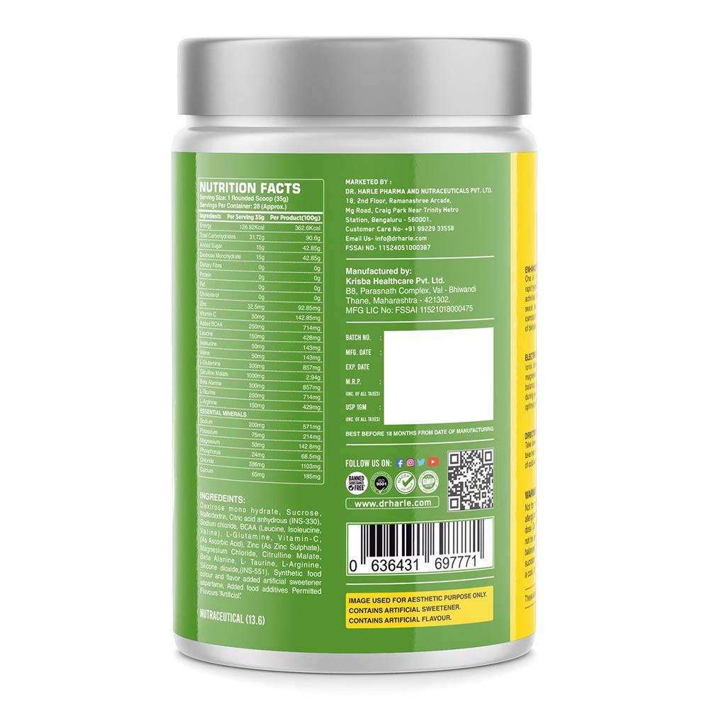 3 - DR. HARLE Ionix Isotonic Energy Drink,  2.2 lb  Lemon 