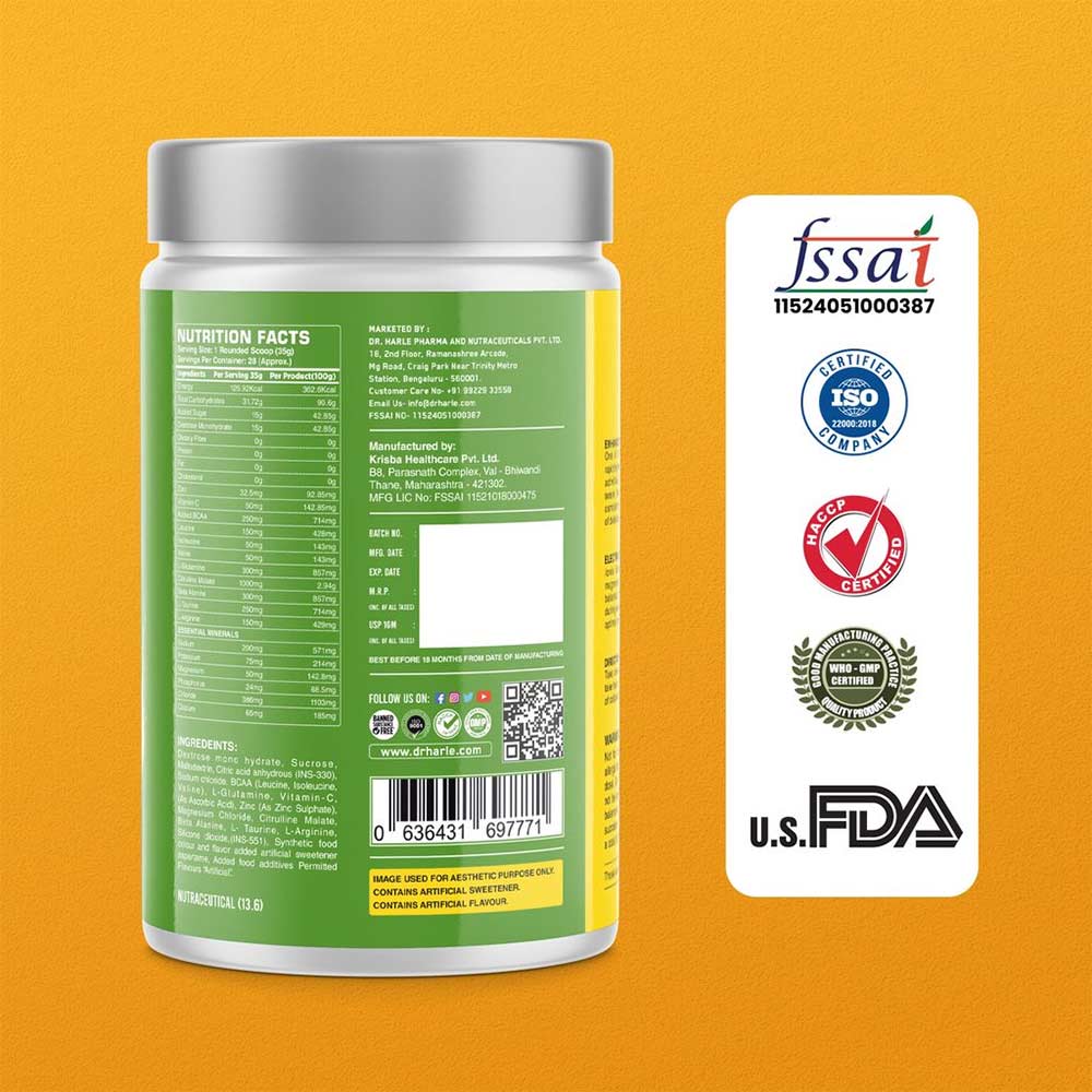 7 - DR. HARLE Ionix Isotonic Energy Drink,  2.2 lb  Lemon 