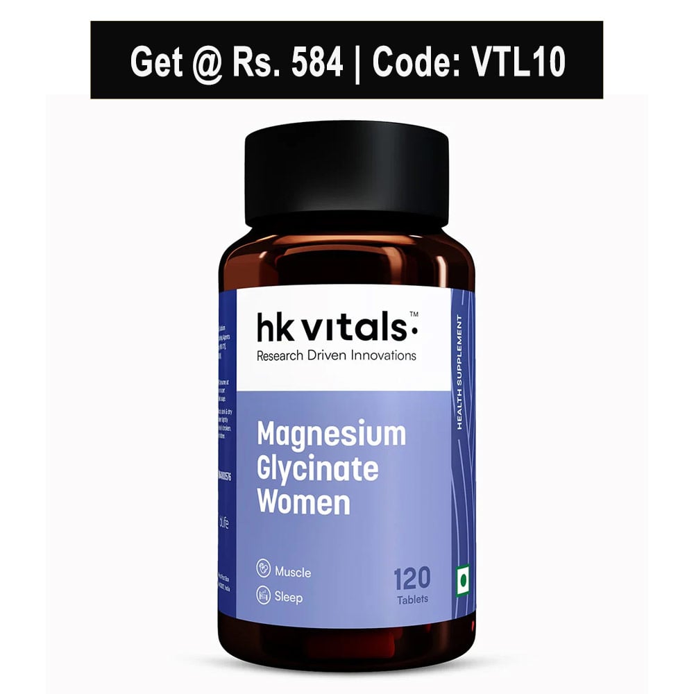 HK Vitals Magnesium Glycinate, Women 120 tablet(s)