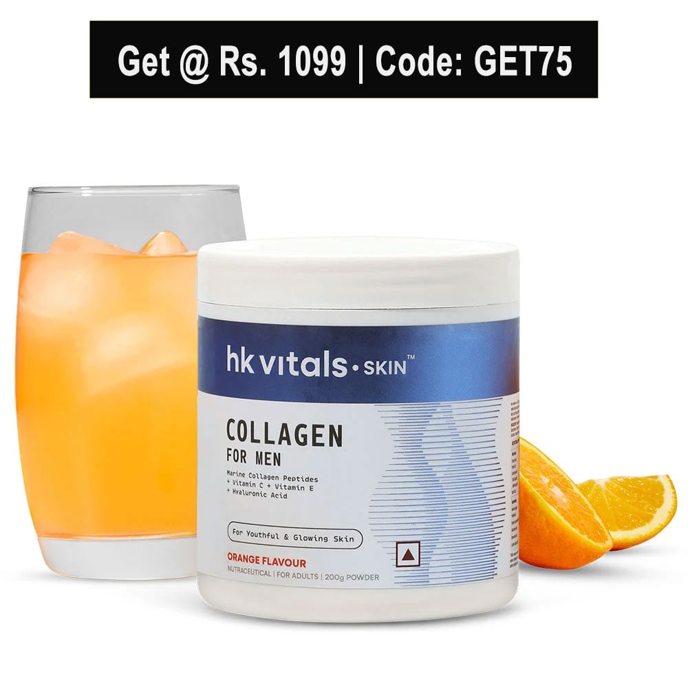HK Vitals Collagen for Men, Marine Collagen 200 g Orange