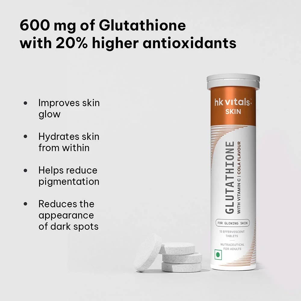 7 - HealthKart HK Vitals Glutathione Effervescent,  Cola  30 tablet(s) 