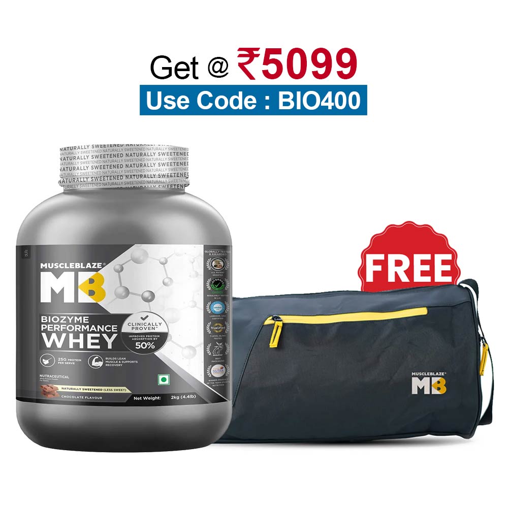 MuscleBlaze Biozyme Performance Whey,  4.4 lb  Chocolate 