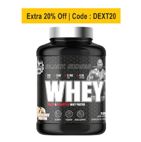 Dexter Jackson Black Series Whey,  5 lb  Blueberry Muffine 