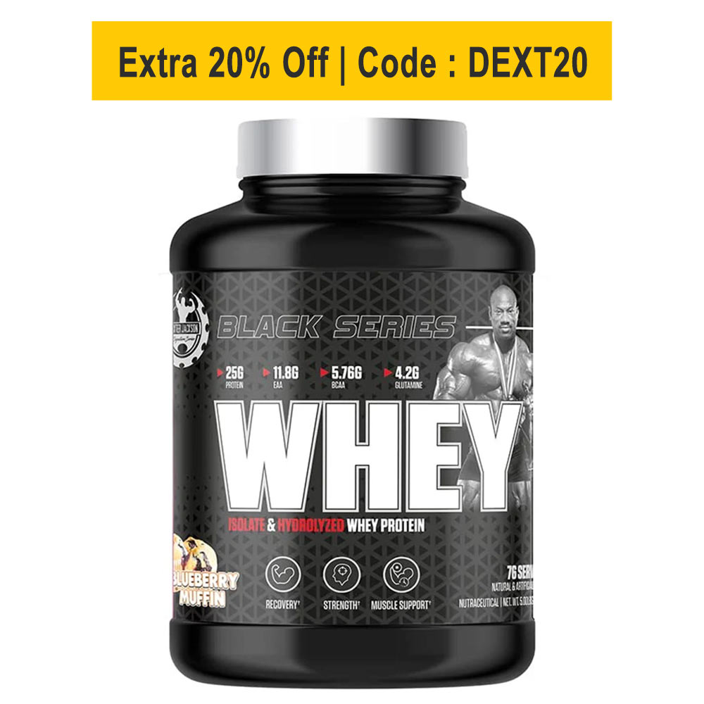 Dexter Jackson Black Series Whey,  5 lb  Blueberry Muffine 