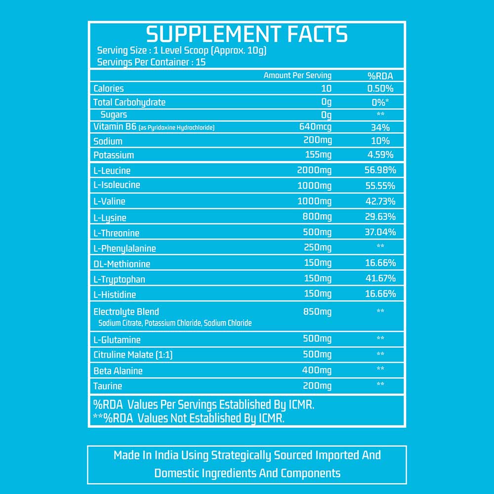 6 - Myfitness EAA-H2O,  Orange  0.33 lb  15 Servings 