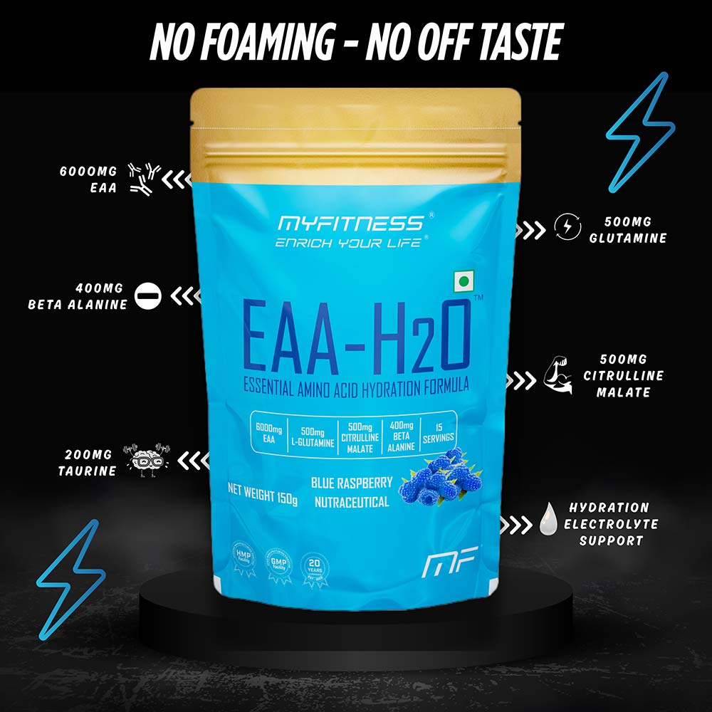 2 - Myfitness EAA-H2O,  Blue Raspberry  0.33 lb  15 Servings 