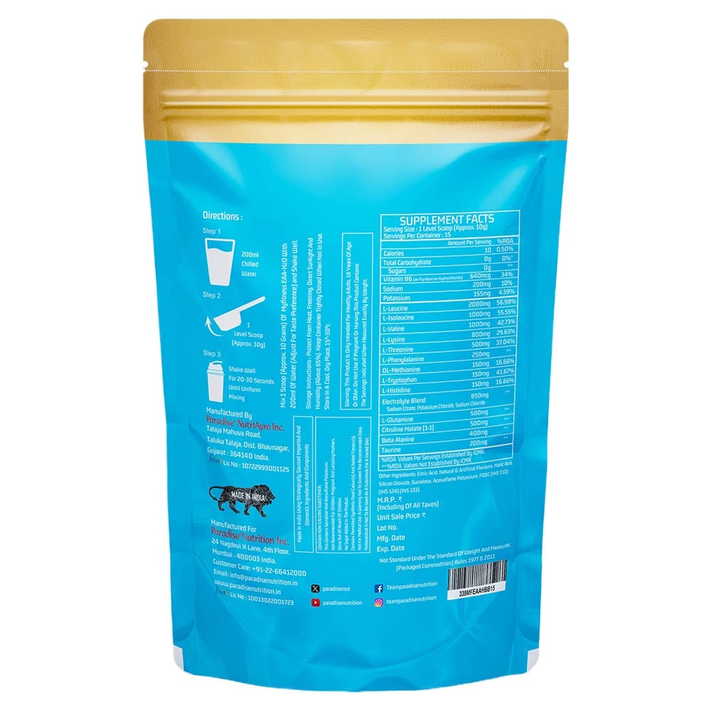 6 - Myfitness EAA-H2O,  Blackberry  0.33 lb  15 Servings 
