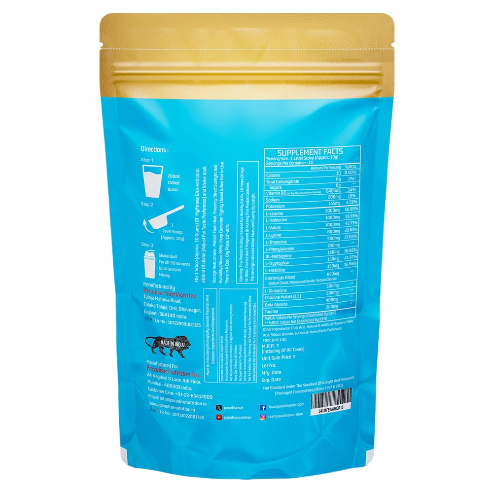 7 - Myfitness EAA-H2O,  Orange  0.33 lb  15 Servings 