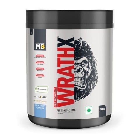 MuscleBlaze Pre Workout WrathX,  0.75 lb  Cola Frost 