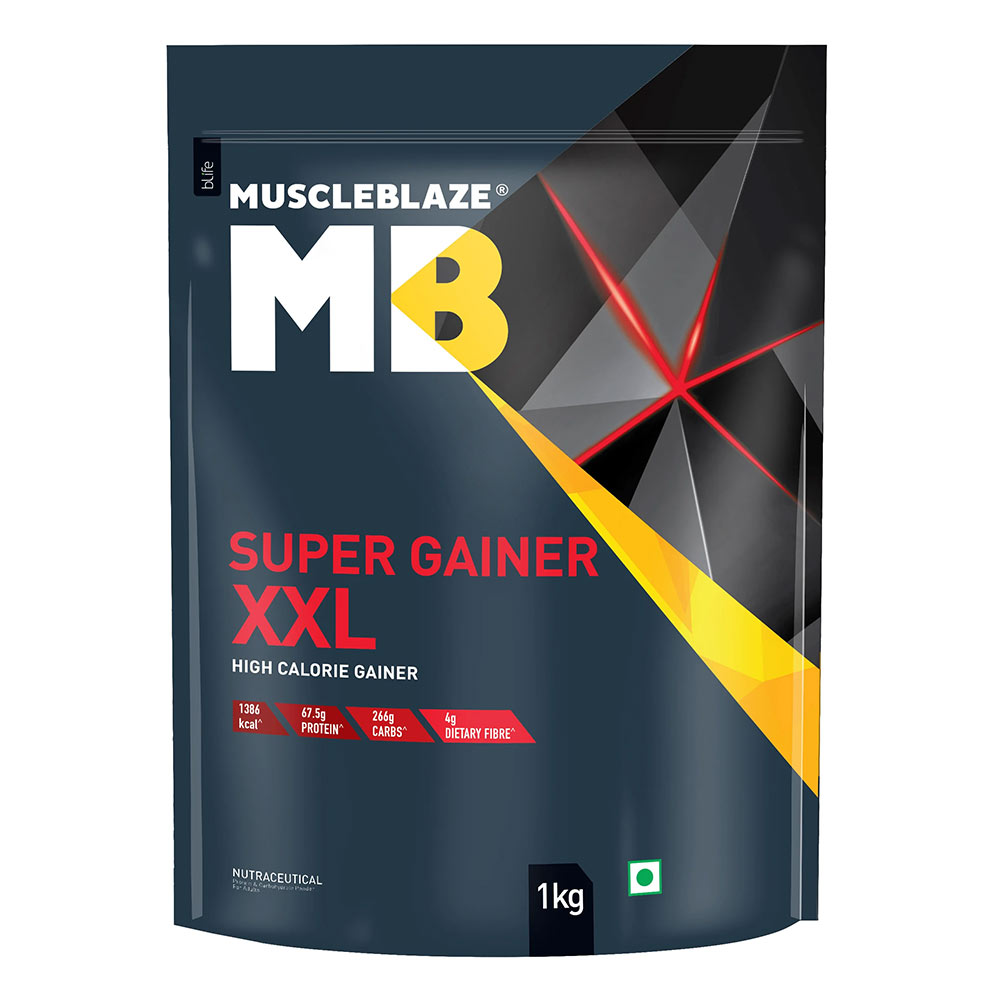MuscleBlaze Super Gainer XXL Weight Gainer,  2.2 lb  Chocolate Bliss 