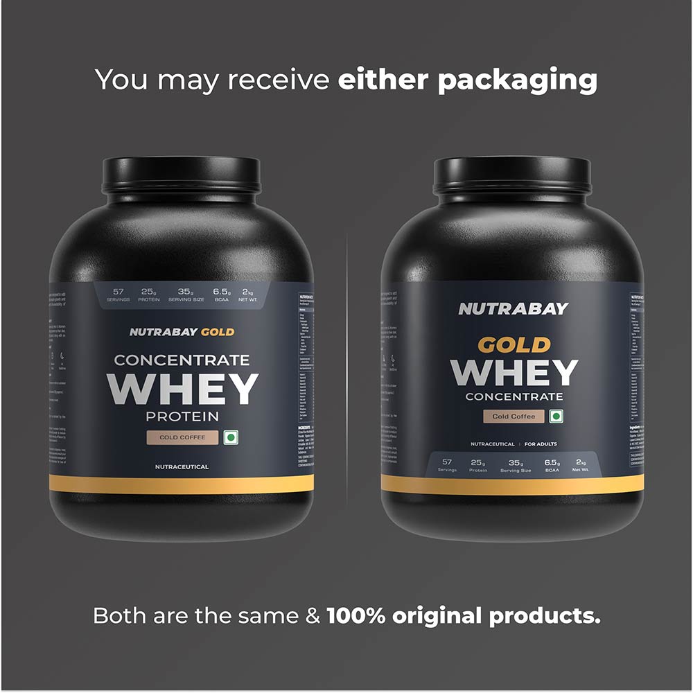 2 - Nutrabay Gold Concentrate Whey Protein,  4.4 lb  Cold Coffee 