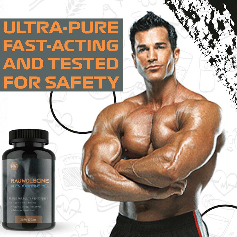 4 - Vitaminhaat Rauwolscine Alpha Yohimbine HCL,  90 capsules  Unflavoured 