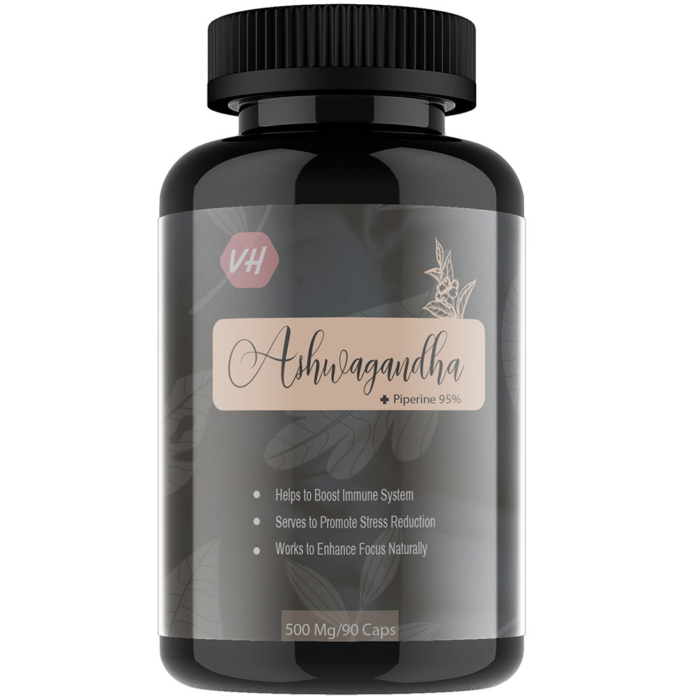 1 - Vitaminhaat Ashwagandha + Piperine 95%,  90 capsules 