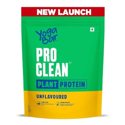 1 - Yogabar Pro Clean Plant Protein,  1.1 lb  Unflavoured 