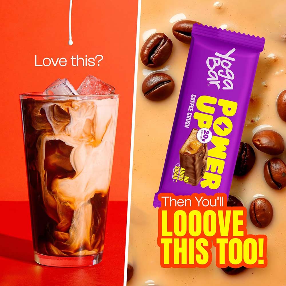 4 - Yogabar Power Up 20g Protein Bar,  10 bar(s)  Coffee Crush 