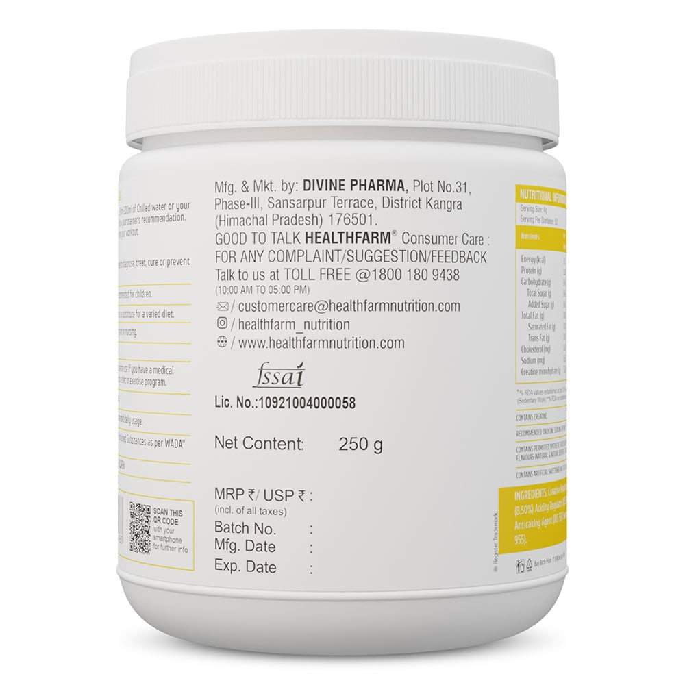 3 - Healthfarm Crea3x Pre-Workout,  Mango Twist  0.55 lb 