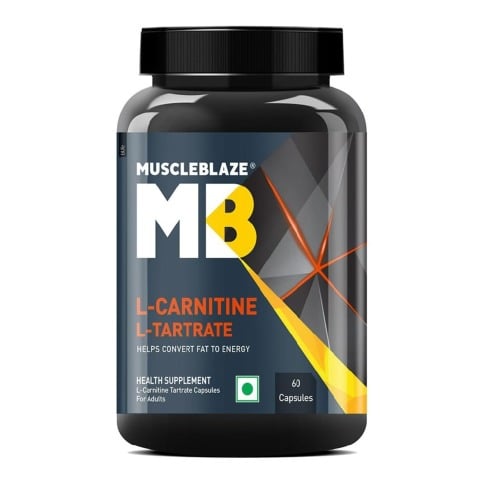 3 - MuscleBlaze L-Carnitine L-Tartrate,  60 capsules  Unflavoured 