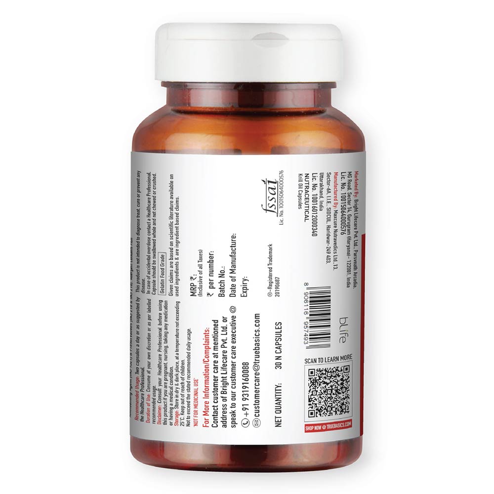 2 - TrueBasics Heart Omega-3 Antarctic Krill Oil,  30 capsules
