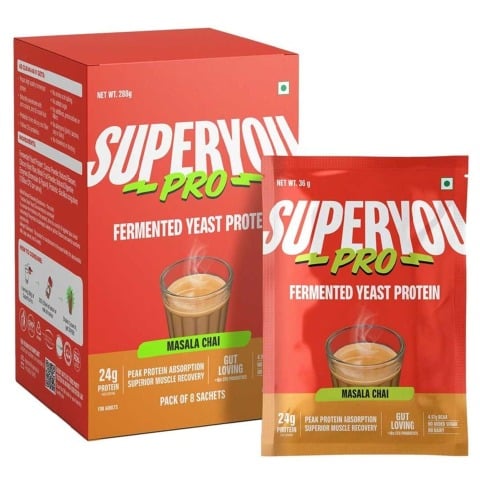 1 - Superyou Pro Fermented Yeast Protein,  0.63 lb  Masala Chai 