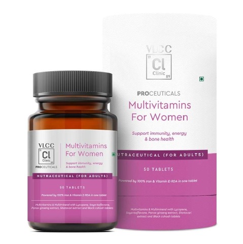 1 - VLCC Clinic Proceuticals Multivitamins for Women,  50 tablet(s)  Unflavoured 