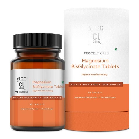 1 - VLCC Clinic Proceuticals Magnesium BisGlycinate,  Unflavoured  50 tablet(s) 