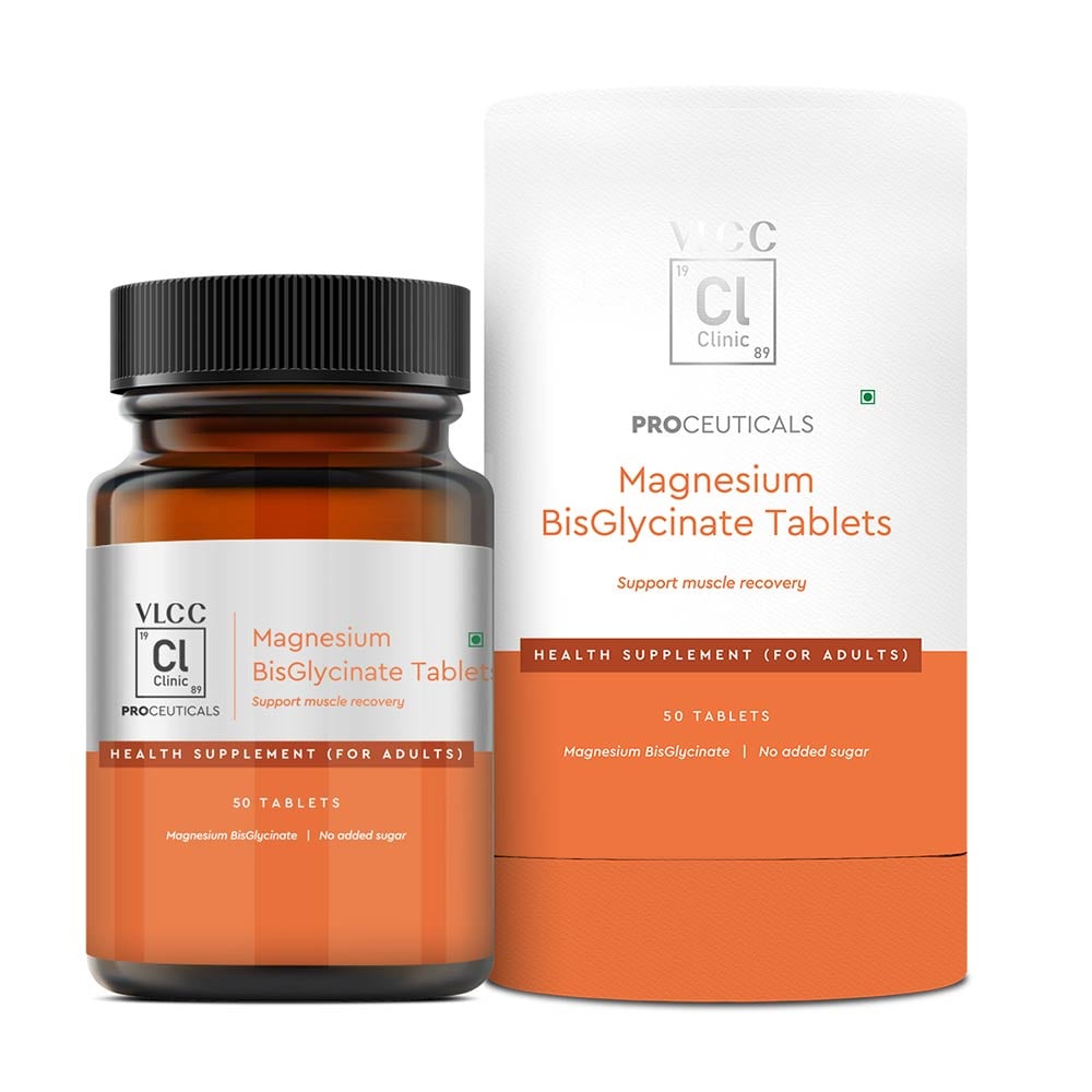 1 - VLCC Clinic Proceuticals Magnesium BisGlycinate,  Unflavoured  50 tablet(s) 