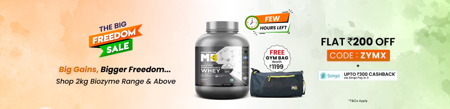 2kg and Above Bizoyme Whey Range | Flat 200 | Free GYM Bag | ZYMX | Last Call