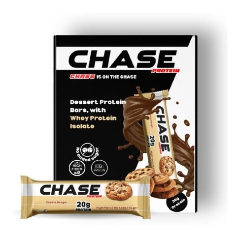 1 - Chase Protein Bar (20g Protein),  6 bar(s)  Cookie Dough 