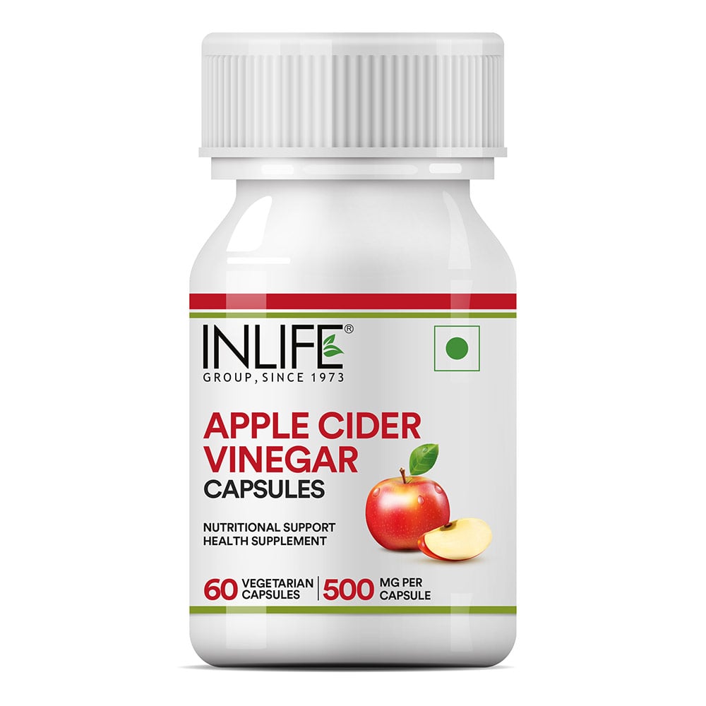 3 - INLIFE Apple Cider Vinegar,  60 capsules  Natural 
