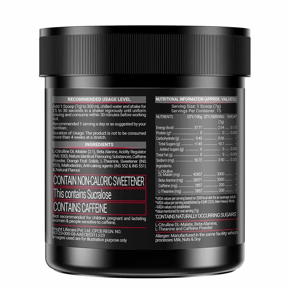 5 - MuscleBlaze PRE Workout 200 Xtreme,  0.23 lb  Strawberry Watermelon Ice 