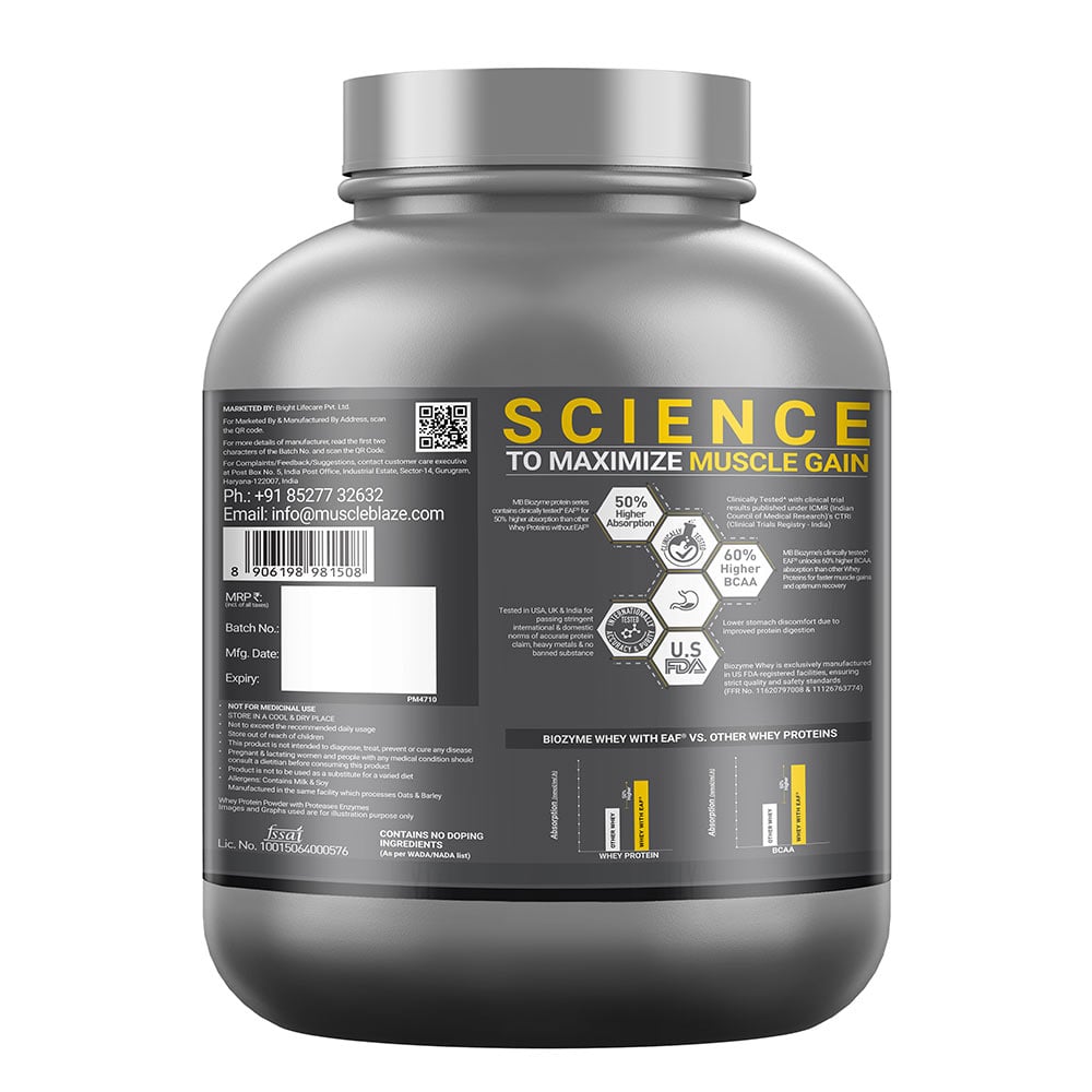 4 - MuscleBlaze Biozyme Performance Whey,  4.4 lb  Blue Tokai Cafe Latte 