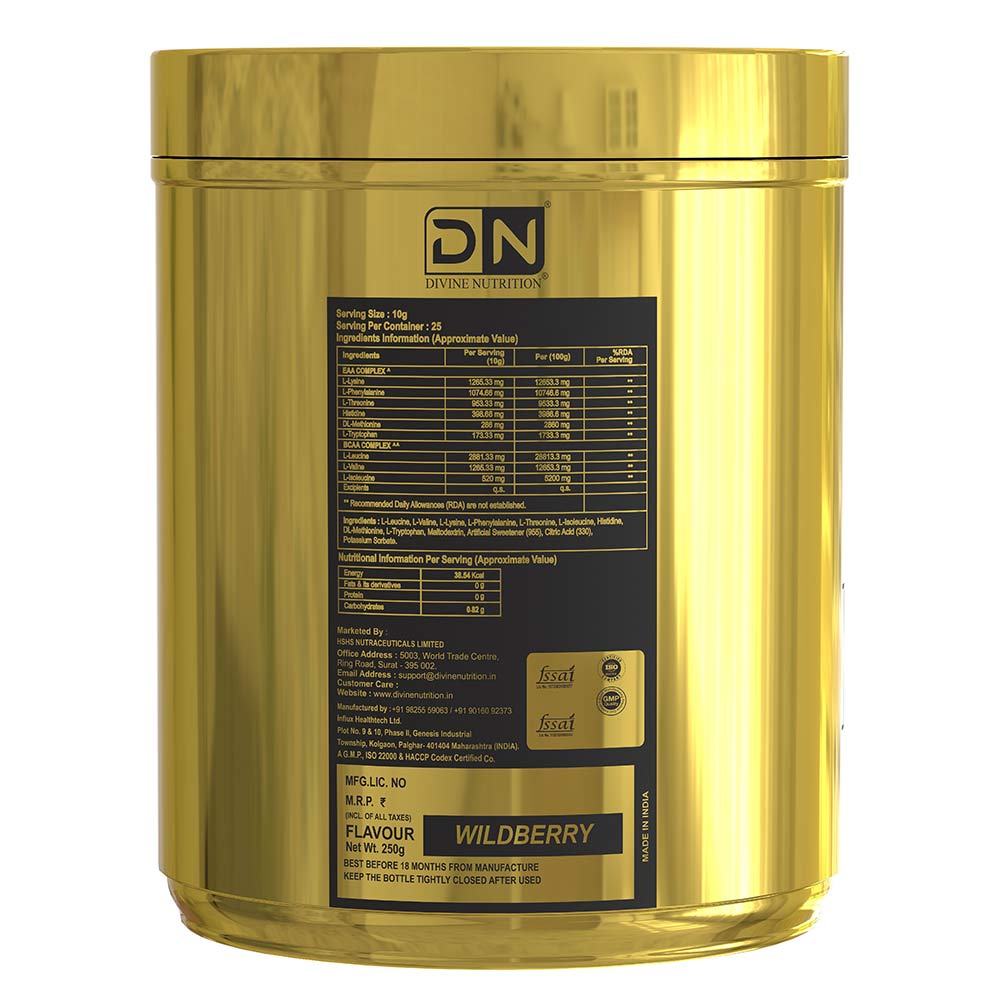 3 - Divine Nutrition EAA,  Wildberry  0.55 lb  25 Servings 