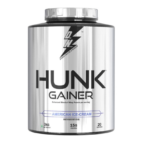 1 - Divine Nutrition Hunk Gainer,  6.6 lb  American Ice-Cream 