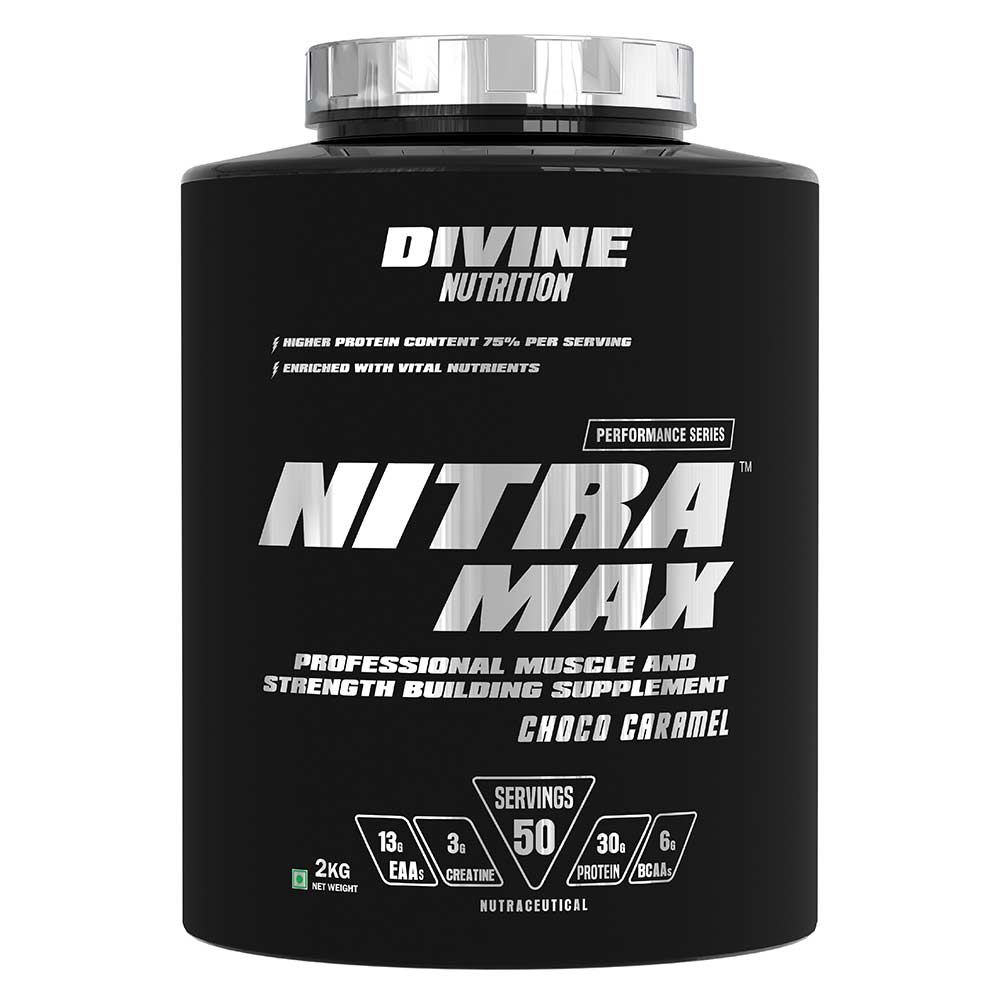 1 - Divine Nutrition Performance Series Nitramax,  4.4 lb  Choco Caramel 