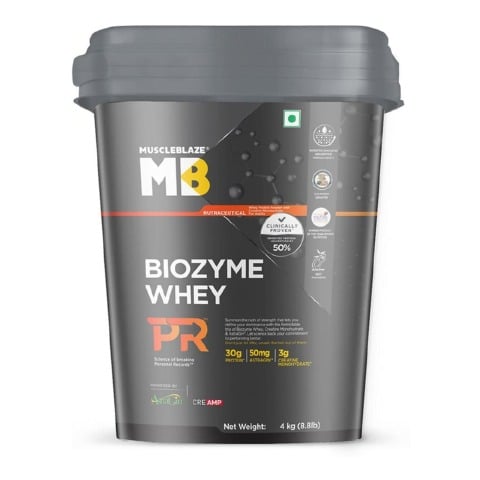 MuscleBlaze Biozyme Whey PR, 8.8 lb Chocolate Fudge