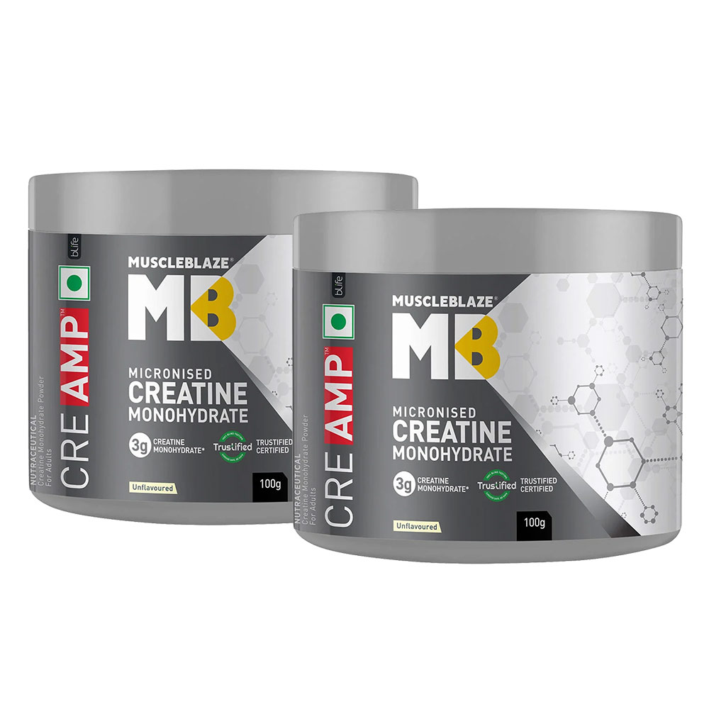 muscleblaze Creatine Monohydrate CreAMP Unflavoured - 100g x 2-picture-31