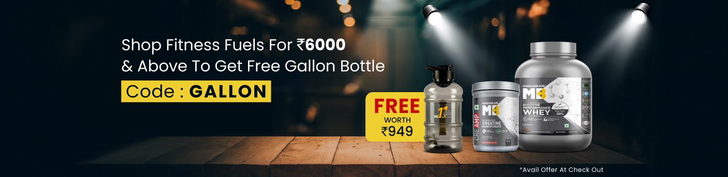 Order value Rs. 6000 and above to Get Free Gallon Bottle | GALLON