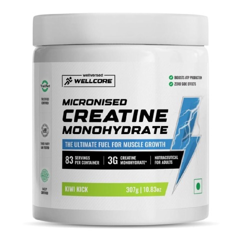 1 - Wellcore Micronised Creatine Monohydrate,  Kiwi Kick  0.677 lb 
