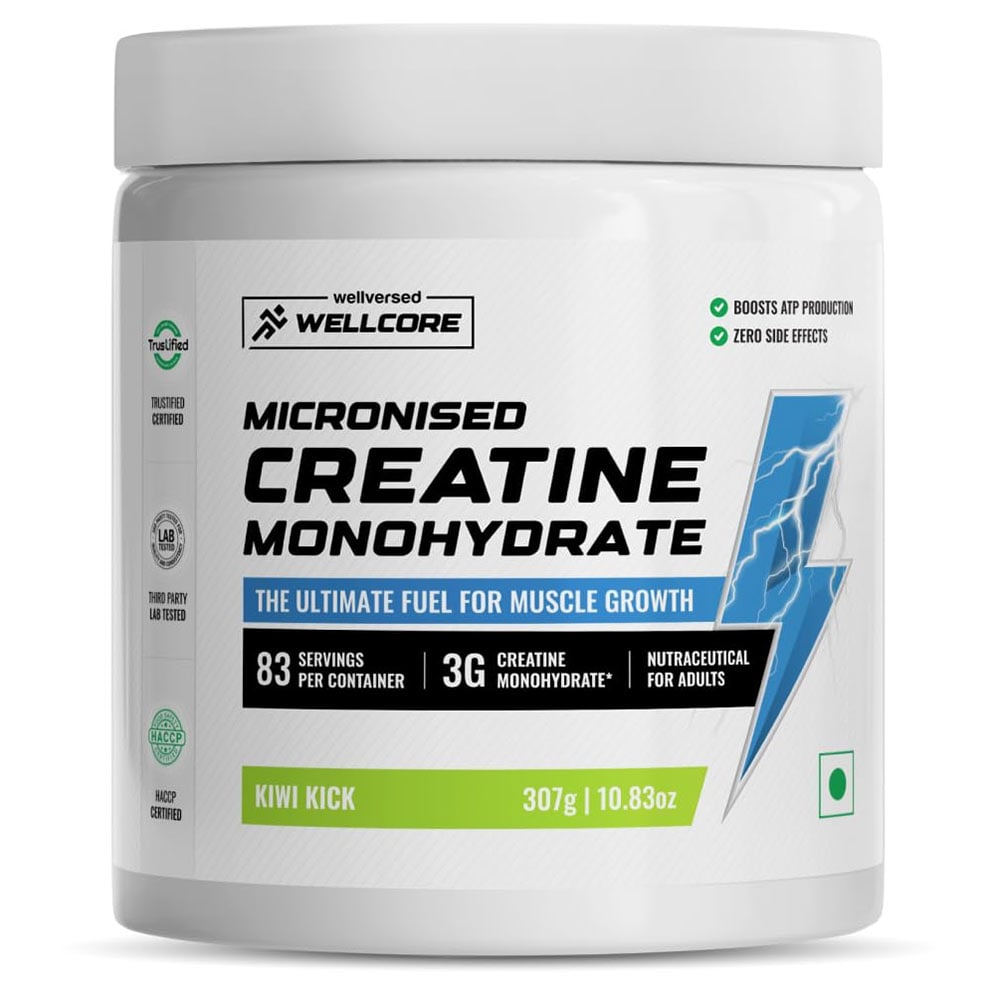 1 - Wellcore Micronised Creatine Monohydrate,  Kiwi Kick  0.677 lb 