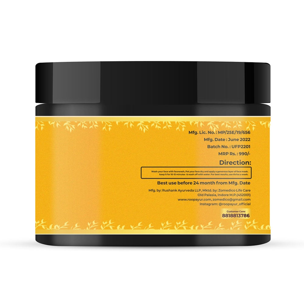 2 - Roopayur Ubtan Facepack,  50 g  for All Skin Types 