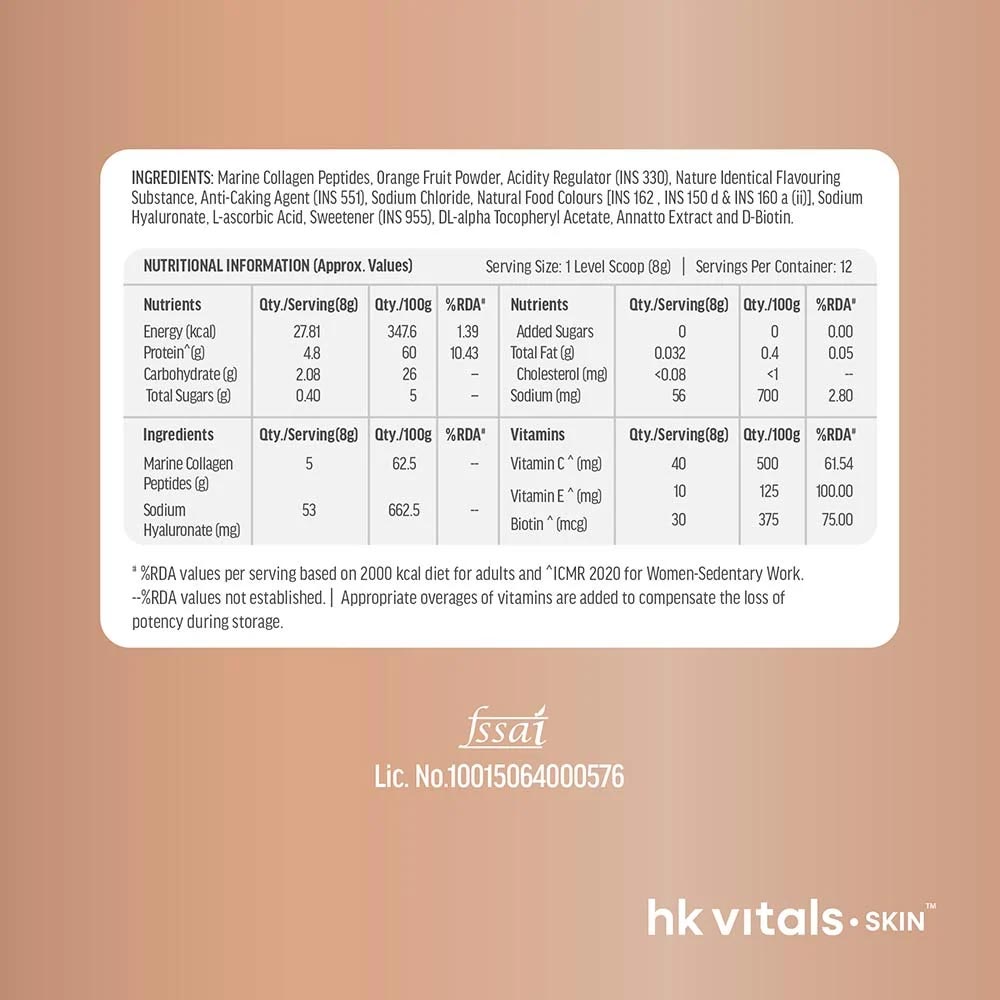 HK Vitals Skin Radiance Collagen 100 g Orange - Pack of 2