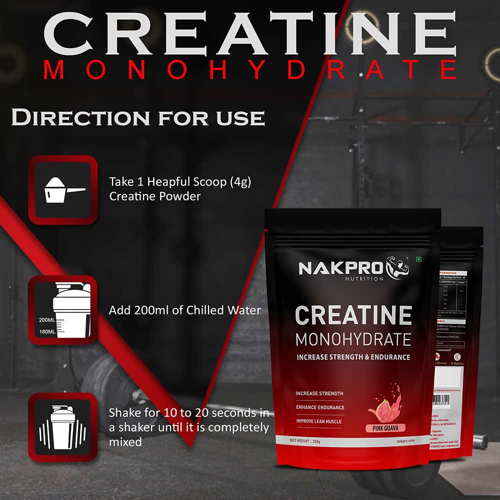 5 - Nakpro Creatine Monohydrate,  Pink Guava  0.55 lb 