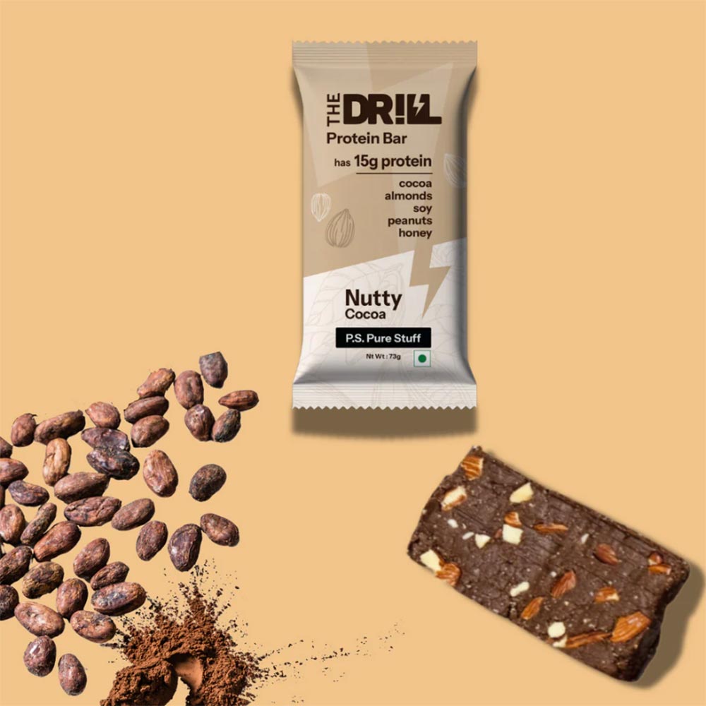 3 - The Drill Protein Bar 15g Protein,  6 bar(s)  Nutty Cocoa 