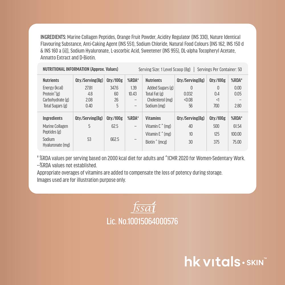 10-(11 - HealthKart HK Vitals Skin Radiance Collagen,  400 g  Orange