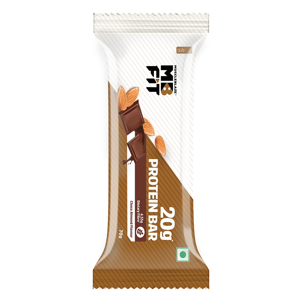 3 - MuscleBlaze Protein Bar (20 gm Protein),  6 bar(s)  Choco Almond 