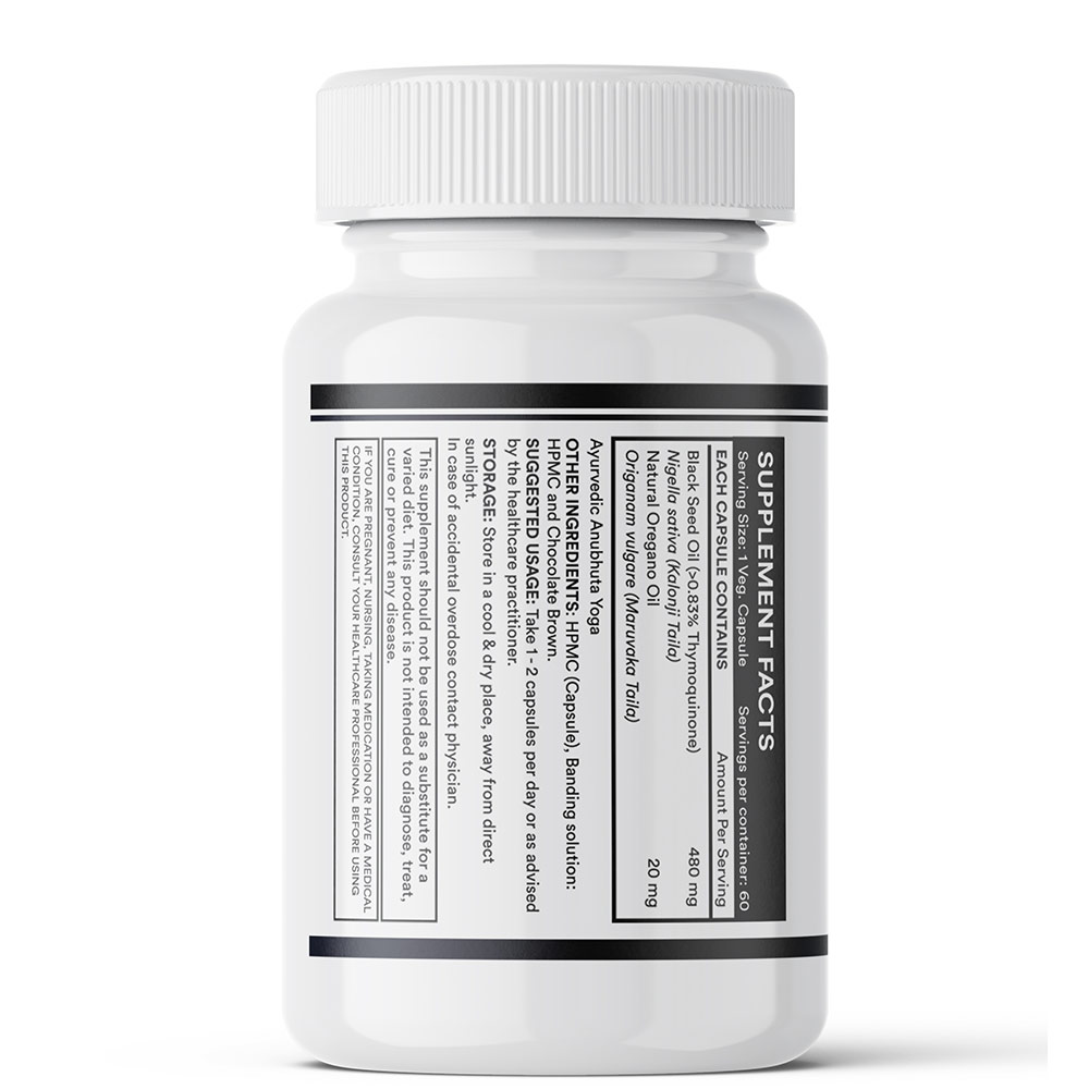 3 - INLIFE Black Seed & Oregano Oil,  60 veggie capsule(s) 