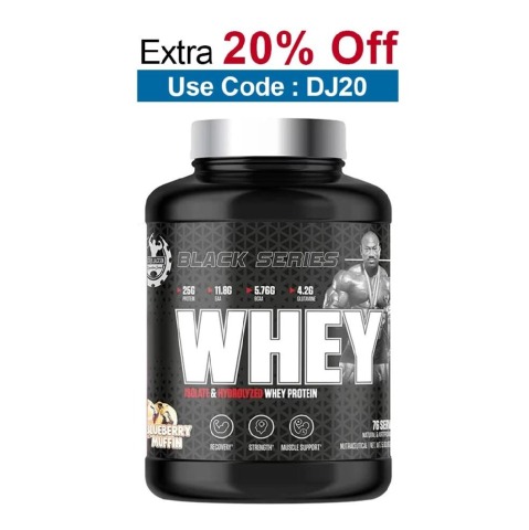 Dexter Jackson Black Series Whey,  5 lb  Blueberry Muffine 