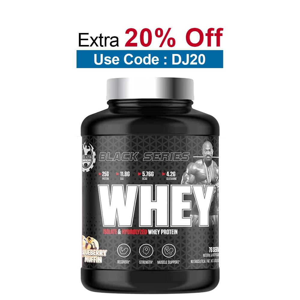 Dexter Jackson Black Series Whey,  5 lb  Blueberry Muffine 