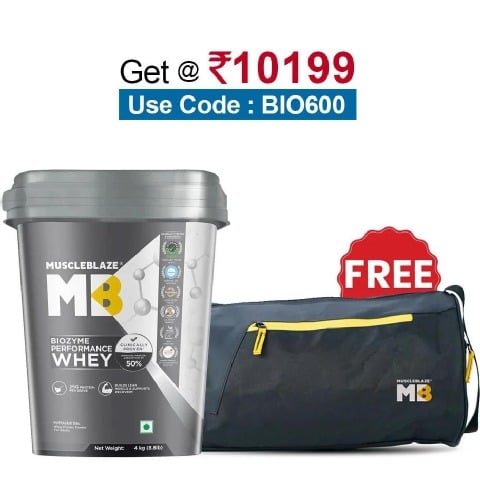 MuscleBlaze Biozyme Performance Whey, 8.8 lb Rich Chocolate