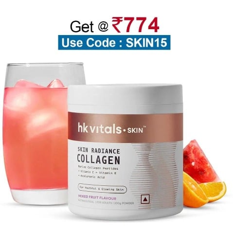 HealthKart HK Vitals Skin Radiance Collagen, 200 g Mixed Fruit